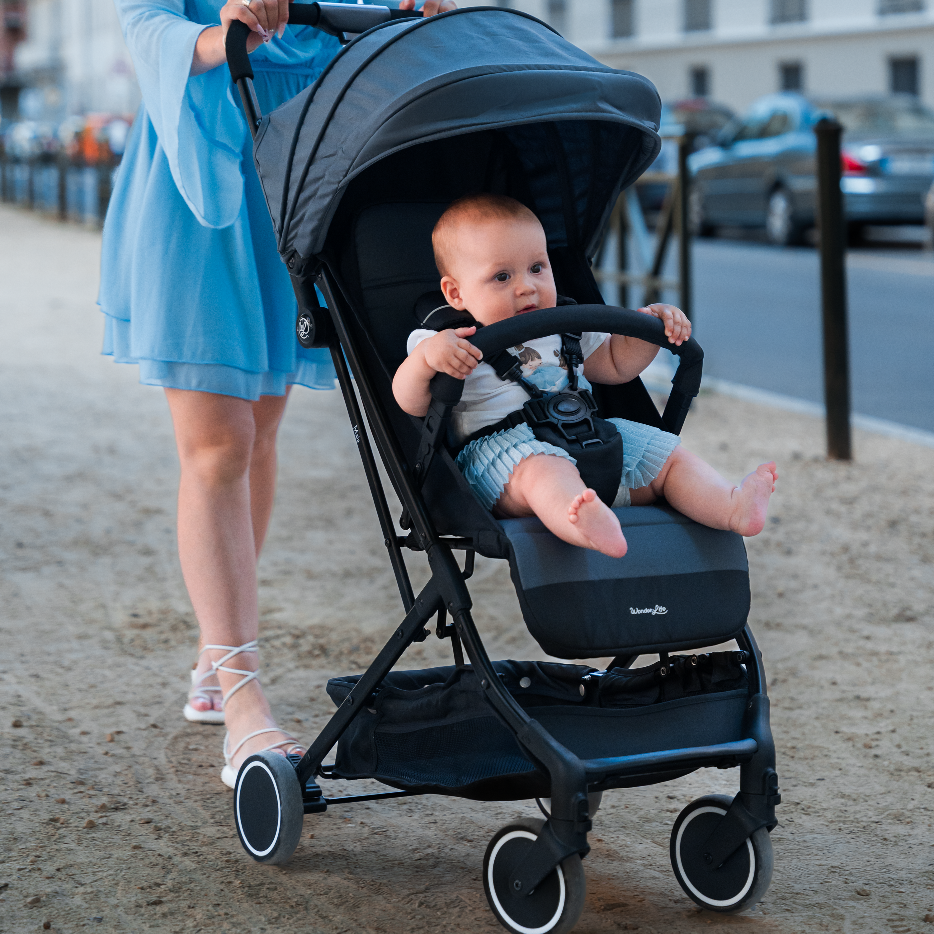 Passeggino Leggero Ed Ultracompatto Maia Grey