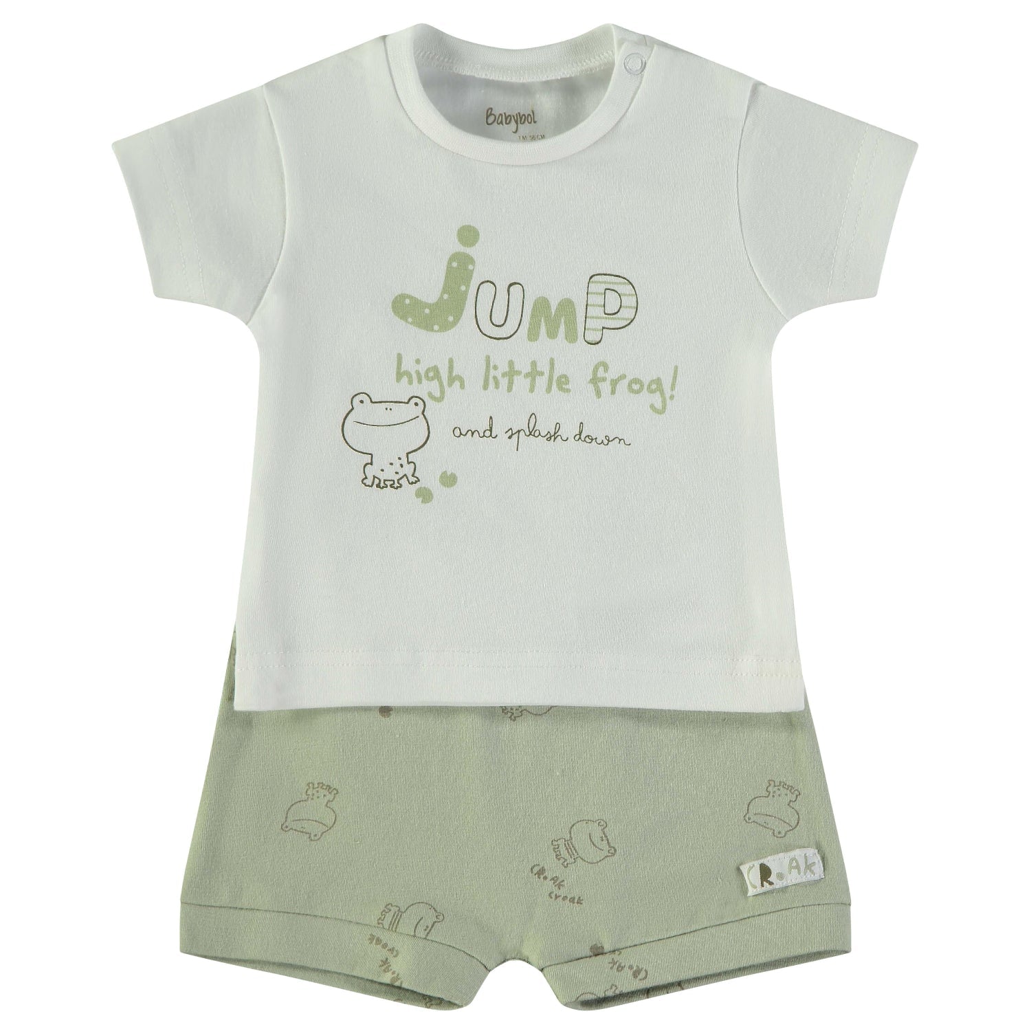 Wonderlife - Completo 2 Pezzi Maglietta + Pantaloni Corti Kaki
