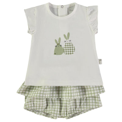 Wonderlife - Completo 2 Pezzi Maglietta + Pantaloni Corti Kaki